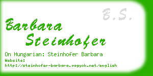 barbara steinhofer business card